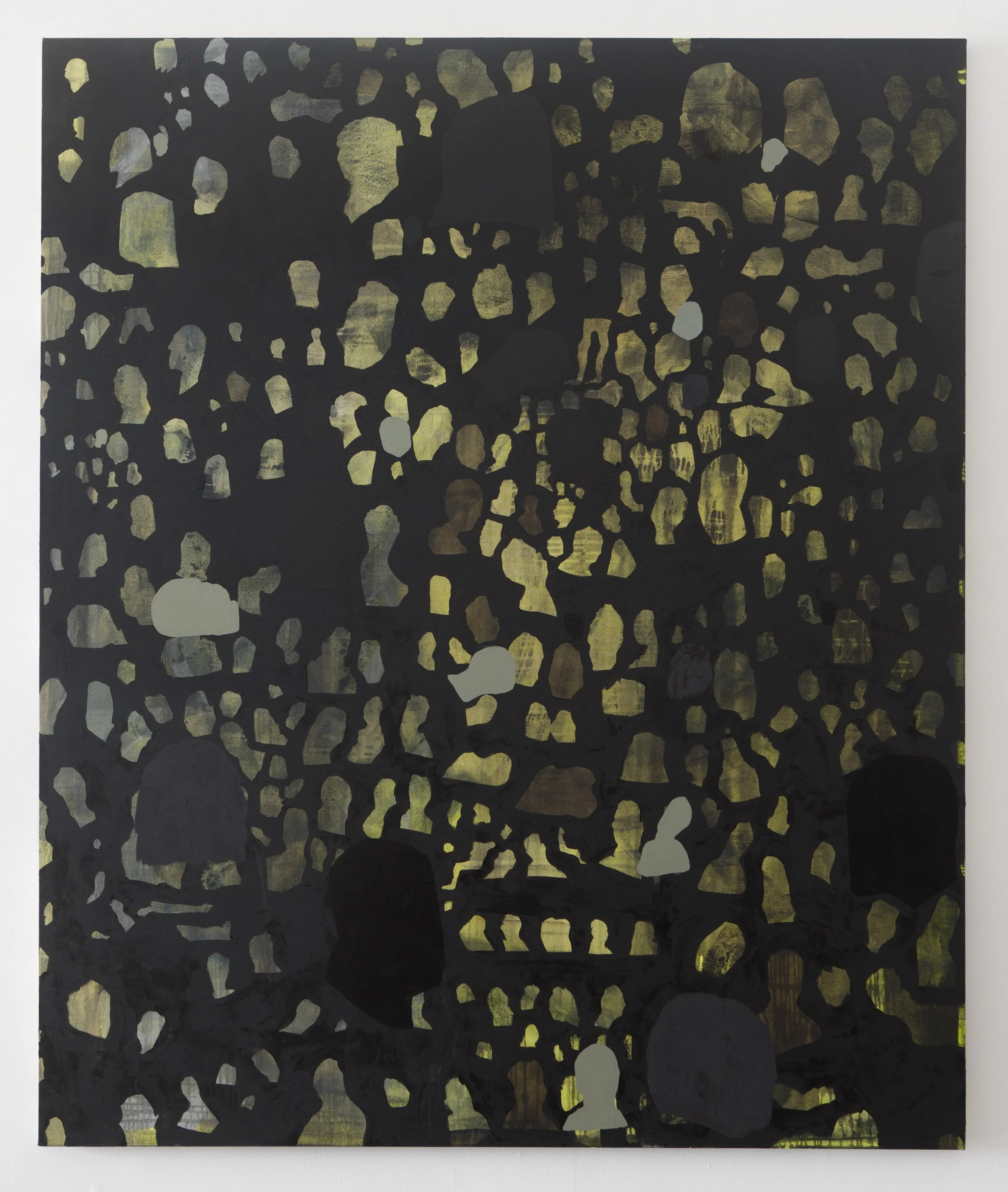   Untitled (Green Heads),  2014  oil on canvas  72 x 60 in 