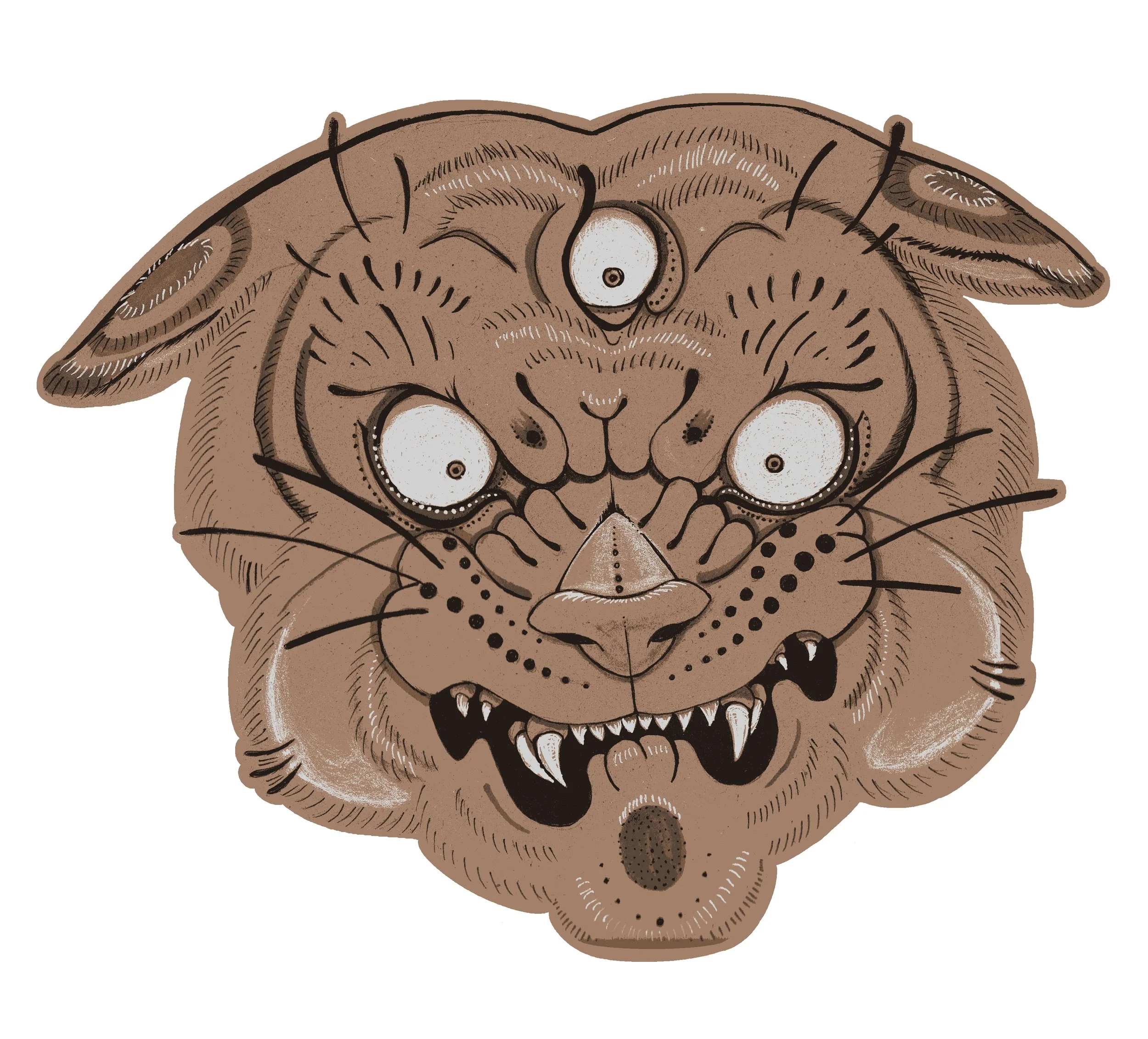 Tiger Sketch Sticker