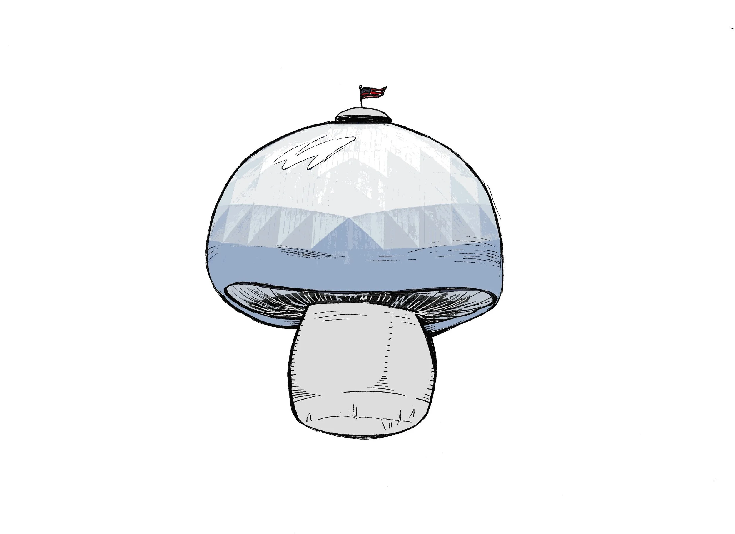 Fungi Dome No.2 Sticker