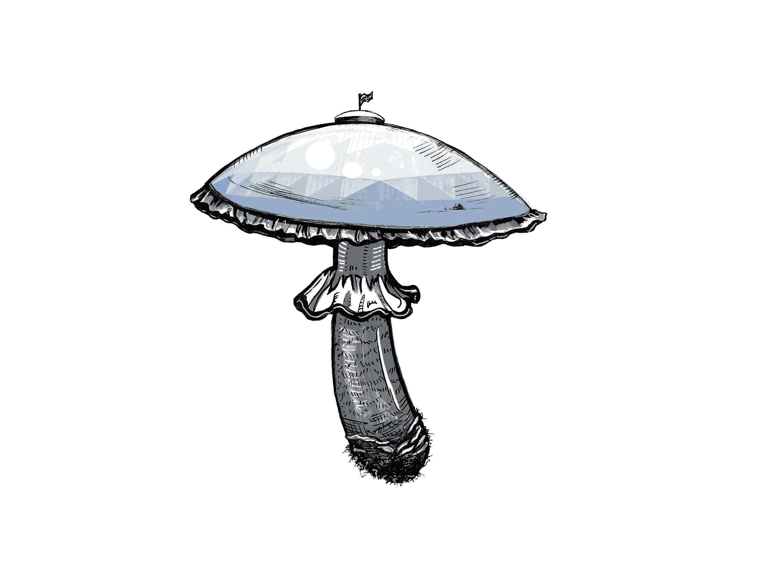 Fungi Dome No.3 Sticker