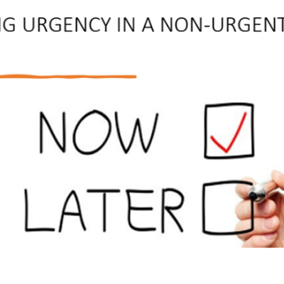 CREATING URGENCY IN A NON-URGENT HOUSING MARKET