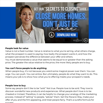 Secrets to Closing