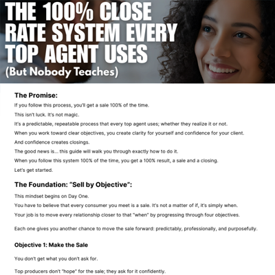The 100% Close Rate System Every Top Agent Uses