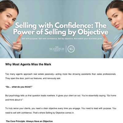 The Power of Selling by Objective