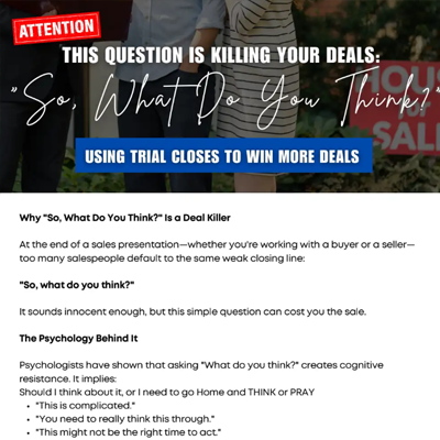 Using Trial Closes to Win More Deals