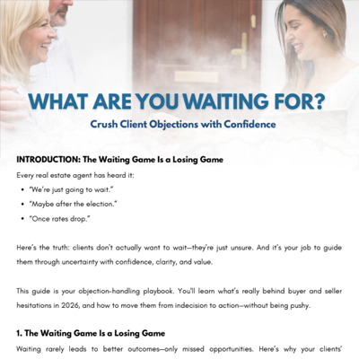 What Are You Waiting For Objection