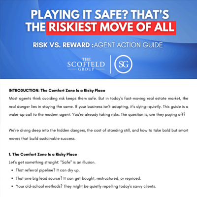 PLAYING IT SAFE? THAT’S THE RISKIEST MOVE OF ALL