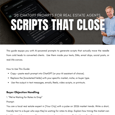 20 CHATGPT PROMPTS FOR REAL ESTATE AGENTS