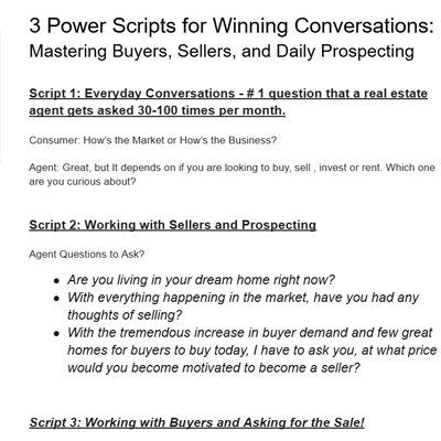 3 Power Scripts for Winning Conversations
