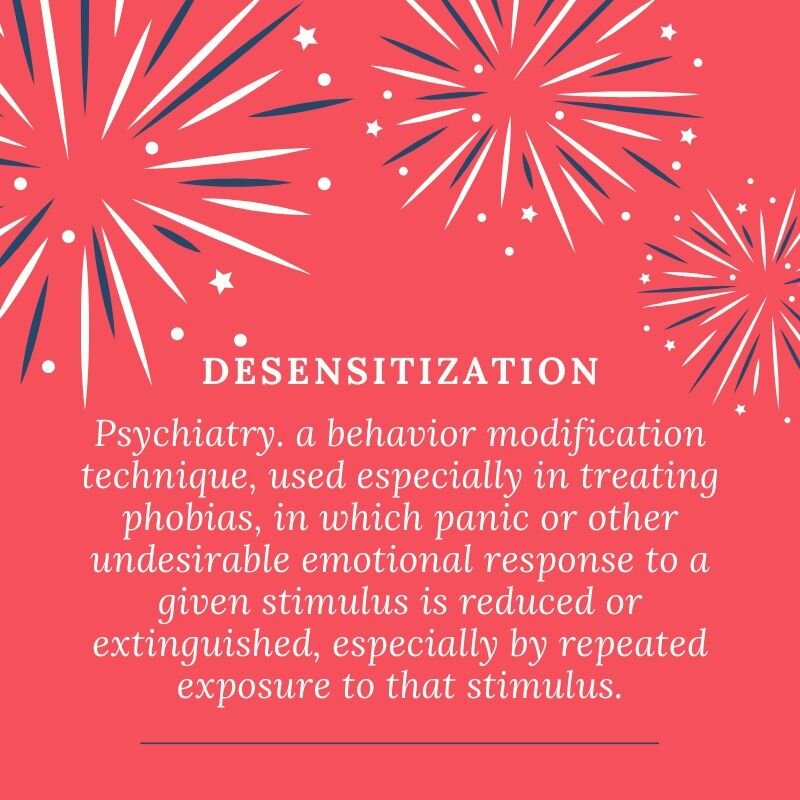 Counterconditioning and Desensitization for Fear of Fireworks — Boston