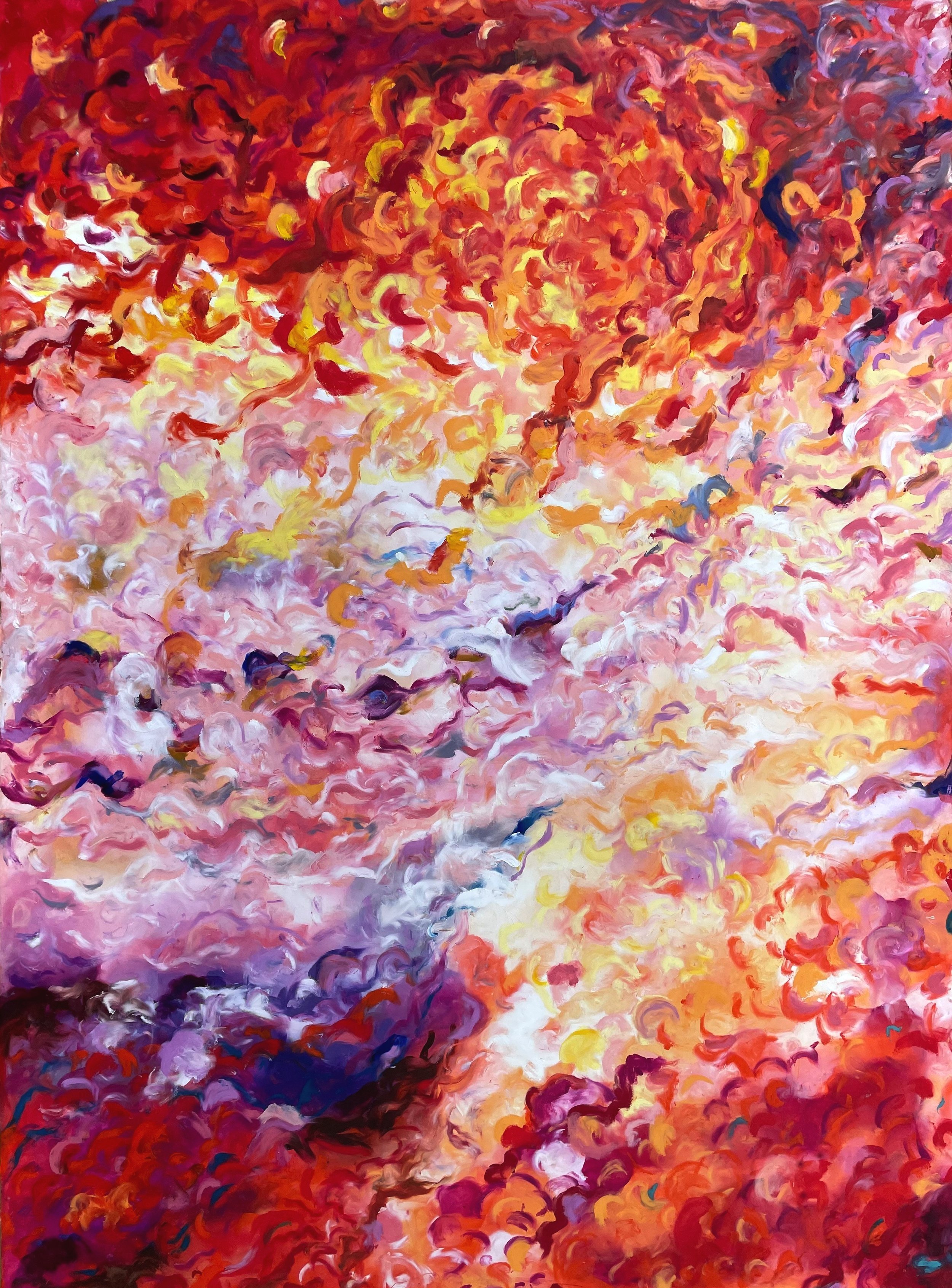 In Honor of Tumult | Oil pastels on paper | 66 x 92 cm | 2023