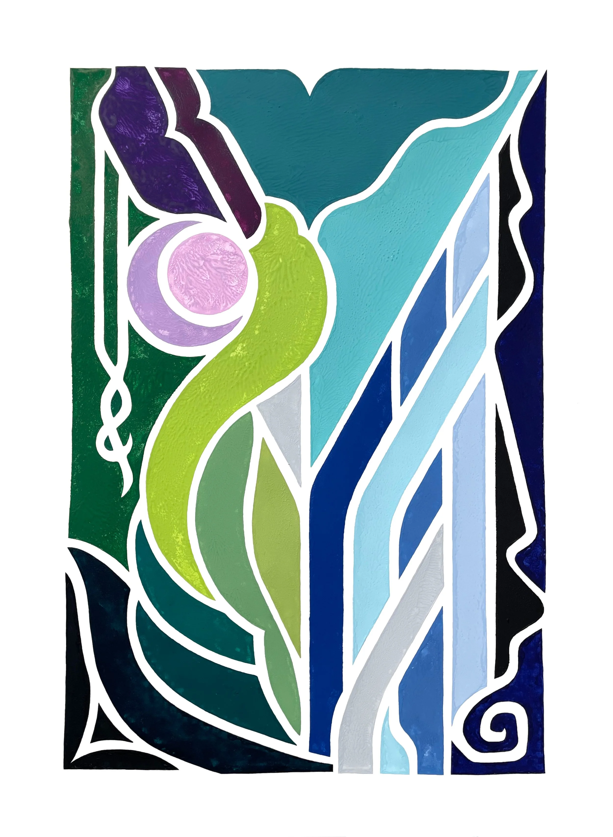  Jazz Eclipse | Ink on 120 lb paper | Series of 3 | 77 × 105 cm | 2025 