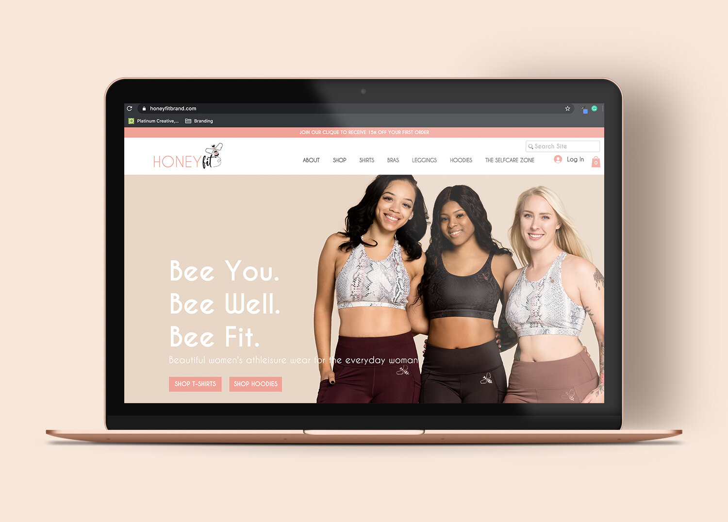 Website Design for client: Honey Fit