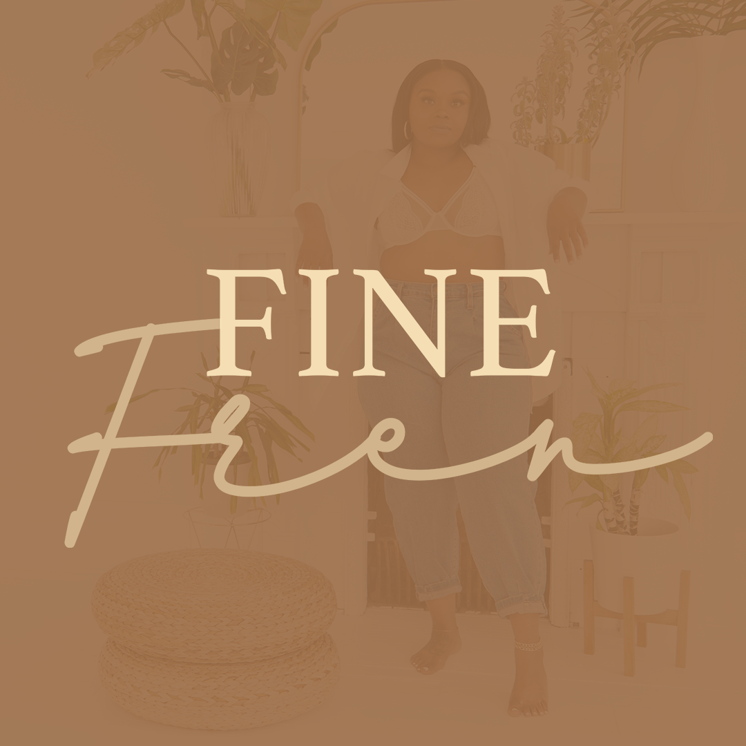 Text Based logo for Fine Fren