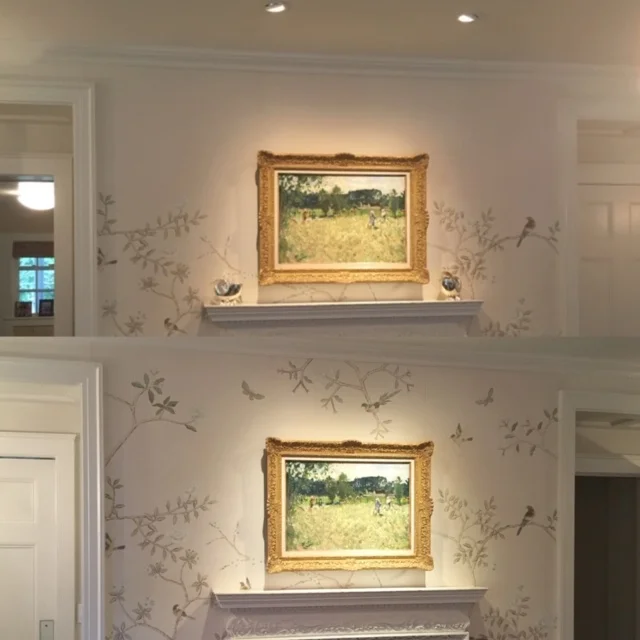 Before and After- Wallpaper fabrication 