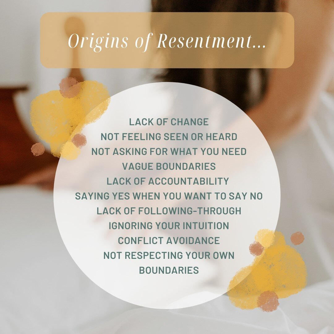 Ever wonder where those feelings of resentment are coming from? Here is a list with some ideas of where our feelings of resentment may be originating from...⠀⠀⠀⠀⠀⠀⠀⠀⠀
⠀⠀⠀⠀⠀⠀⠀⠀⠀
#thecounselingcollectivefw #dfwtherapist #fortworthcounselors #mentalheal