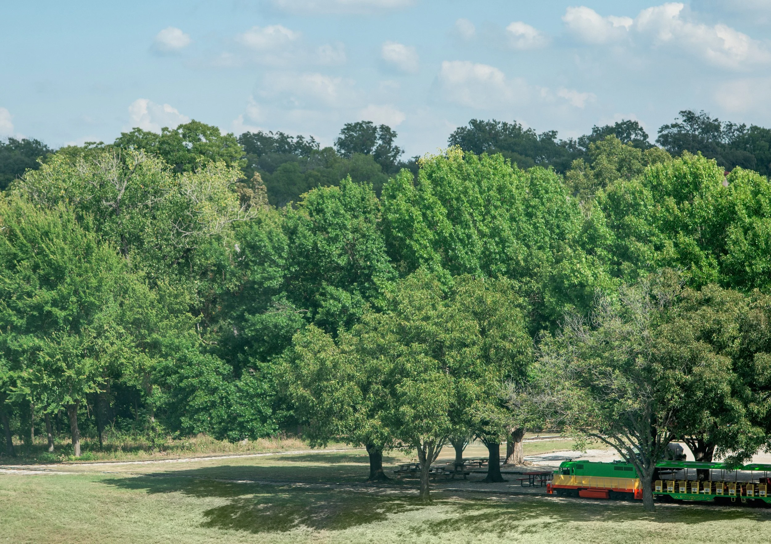 Calming river and tree view from Fort Worth counseling office