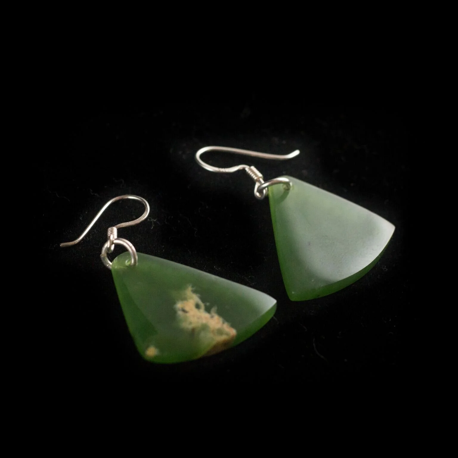 Raukaraka Pounamu (Flower-Jade) Earring’s