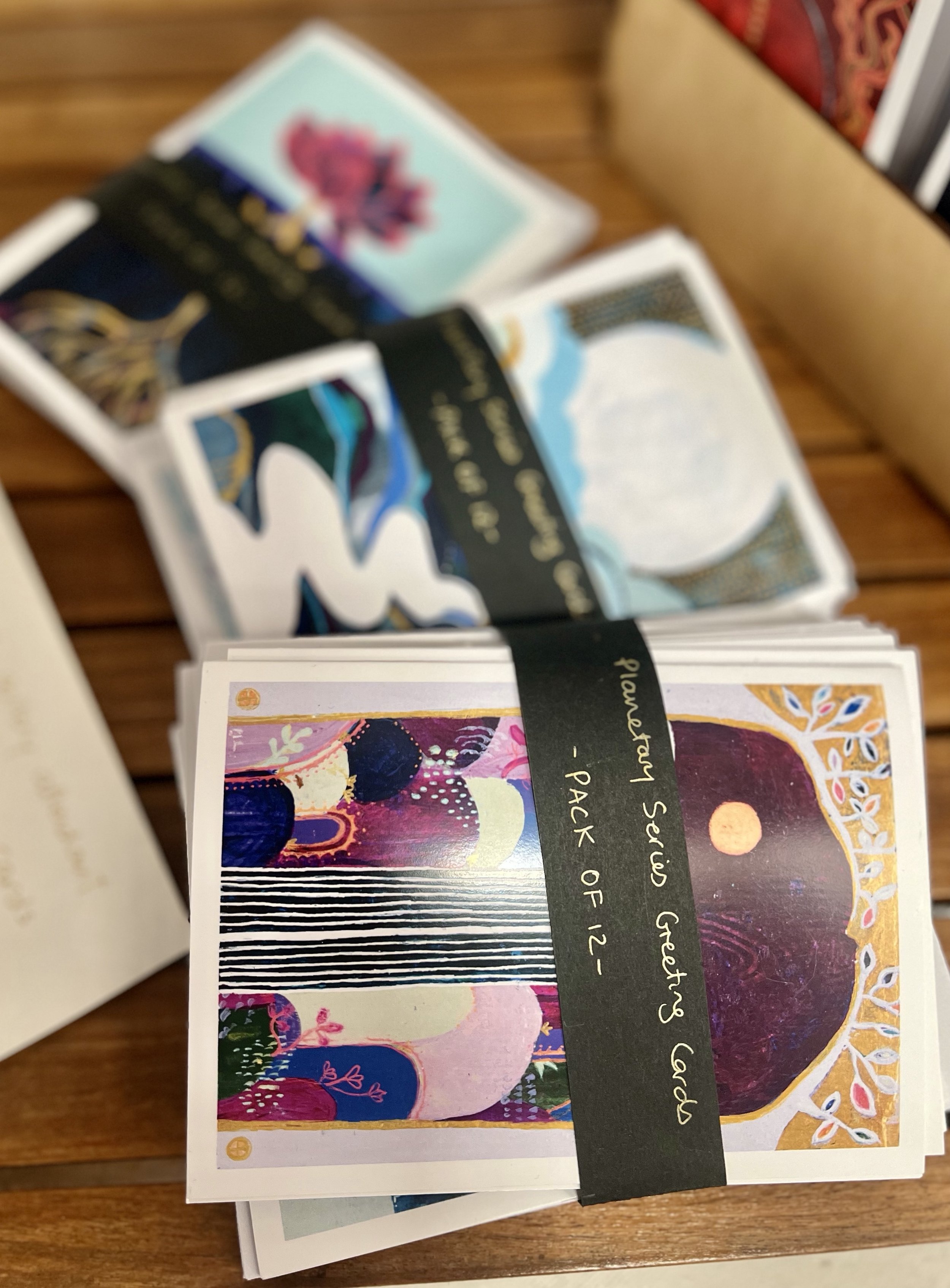 Planetary Series Greeting Cards - Pack of 12