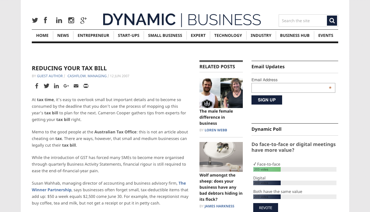 Reducing Your Tax Bill