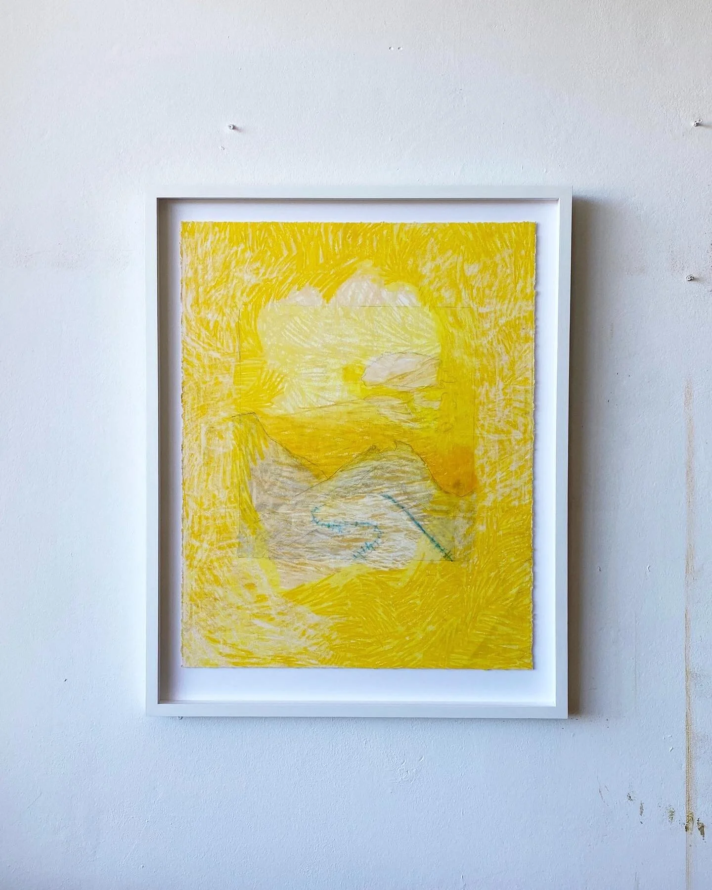 Lovely original by @jay.moser in our white hand painted gallery style frame with non reflective glass