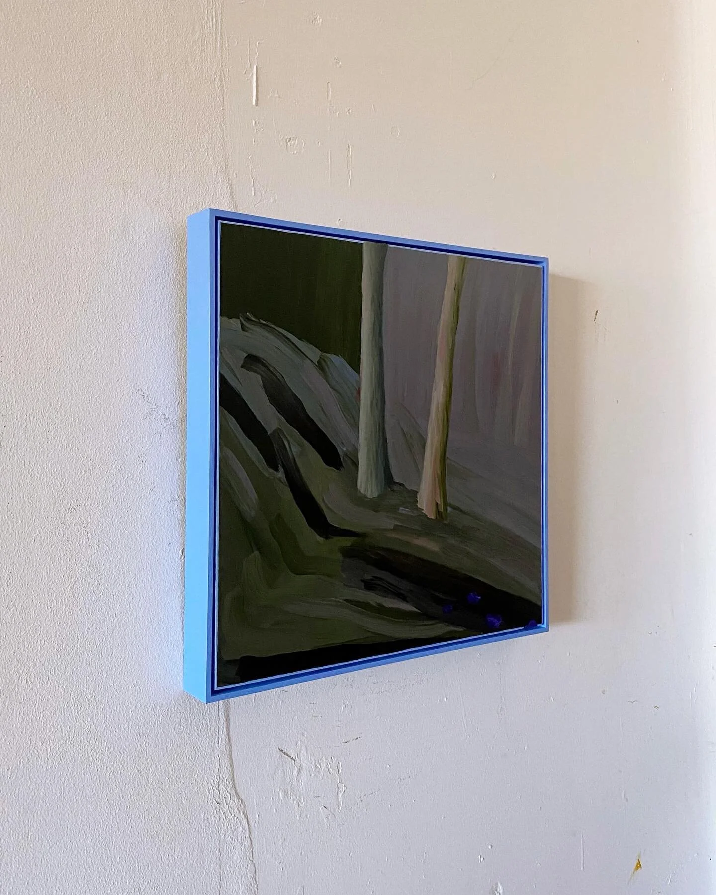 Lovely new work by @kathryndolby, housed in a hand finished sky blue box frame