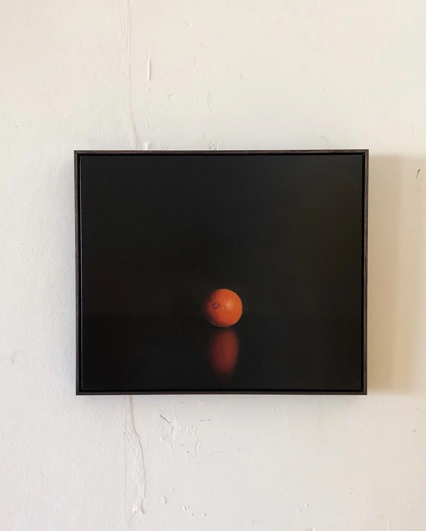 Lovely new work by @rhodesdale, framed in stained tas oak. 

We are loving this new mixture of walnut and black, resulting in what were calling &lsquo;tobacco&rsquo;.