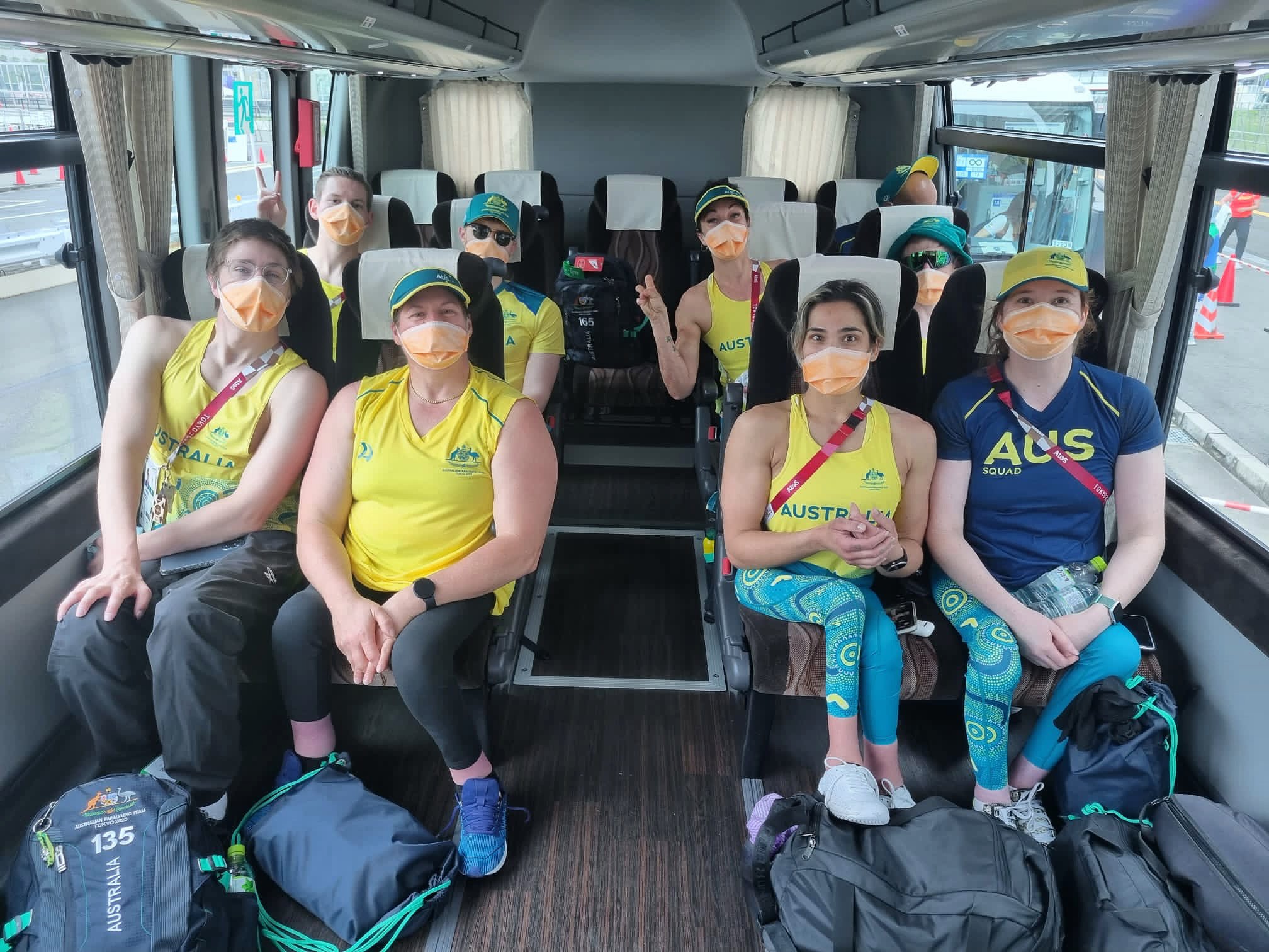 Aussie Squad on the Bus