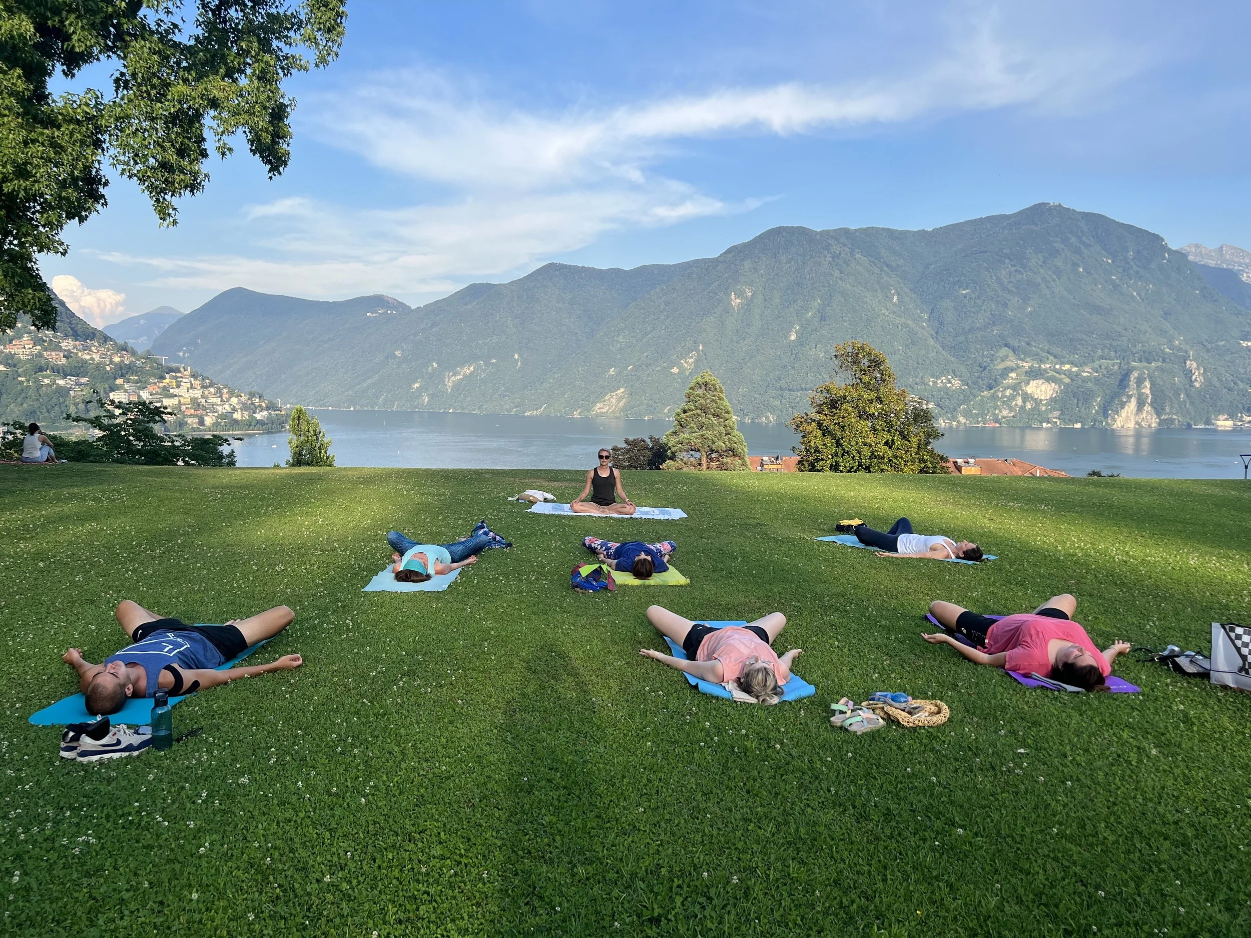 Lezioni all'aperto al Parco Tassino