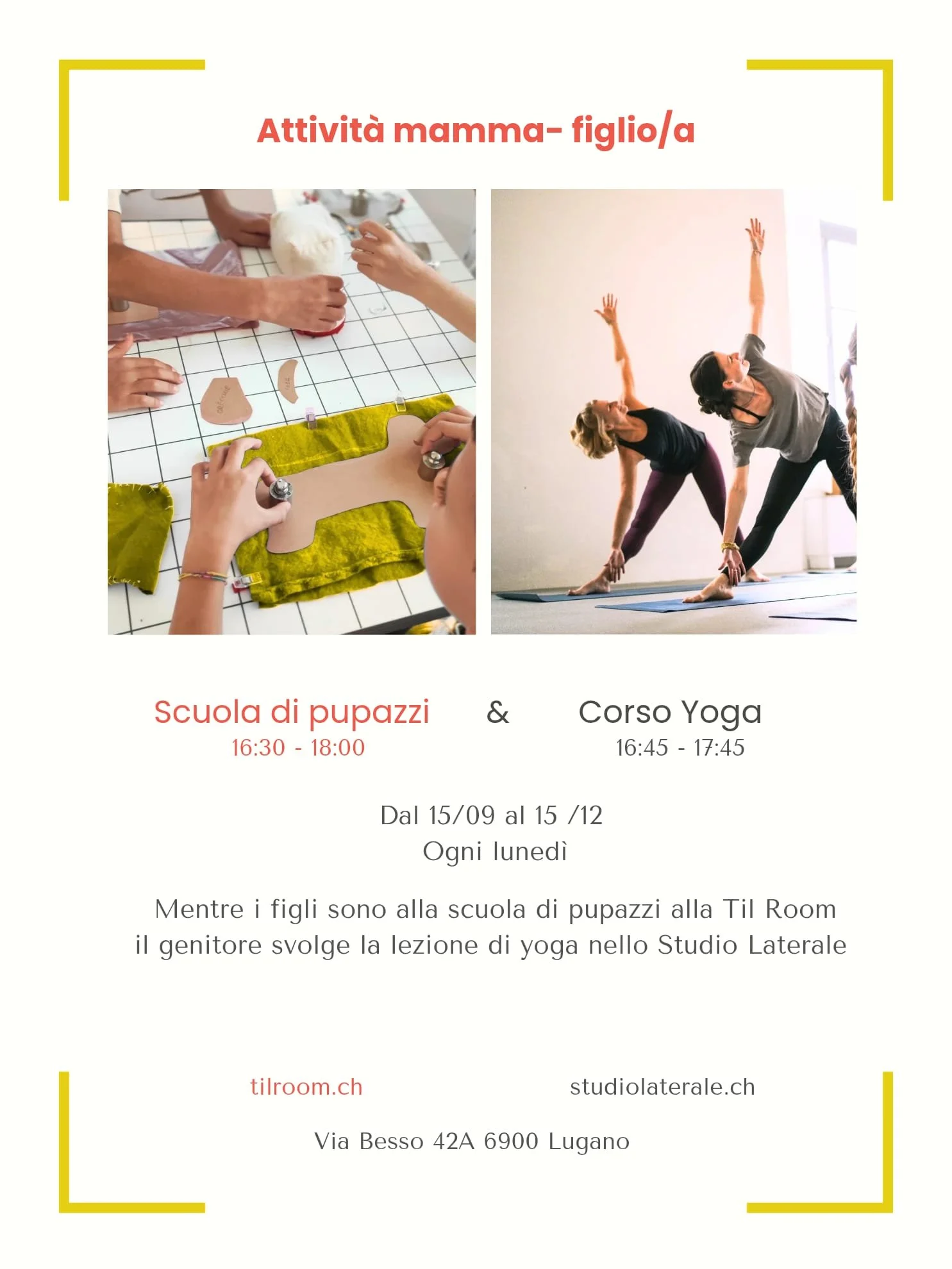 NEWS - Yoga Hatha Flow + Atelier Bimbi