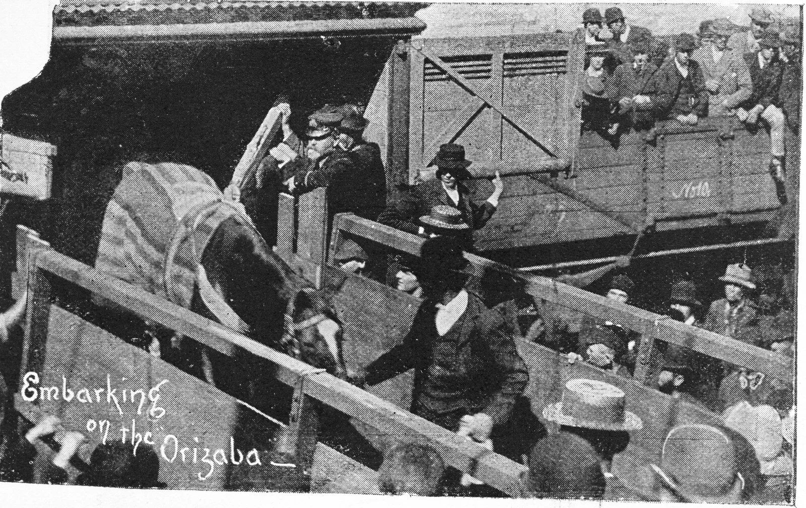 Embarking on the Orizaba. [picture]. (1895). Source: The State Library of Victoria