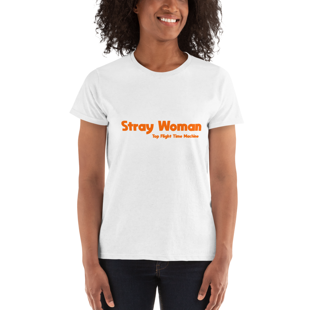 Stray-Woman-short_TFTM-Logo-Orange_mockup_Front_Womens_White.png