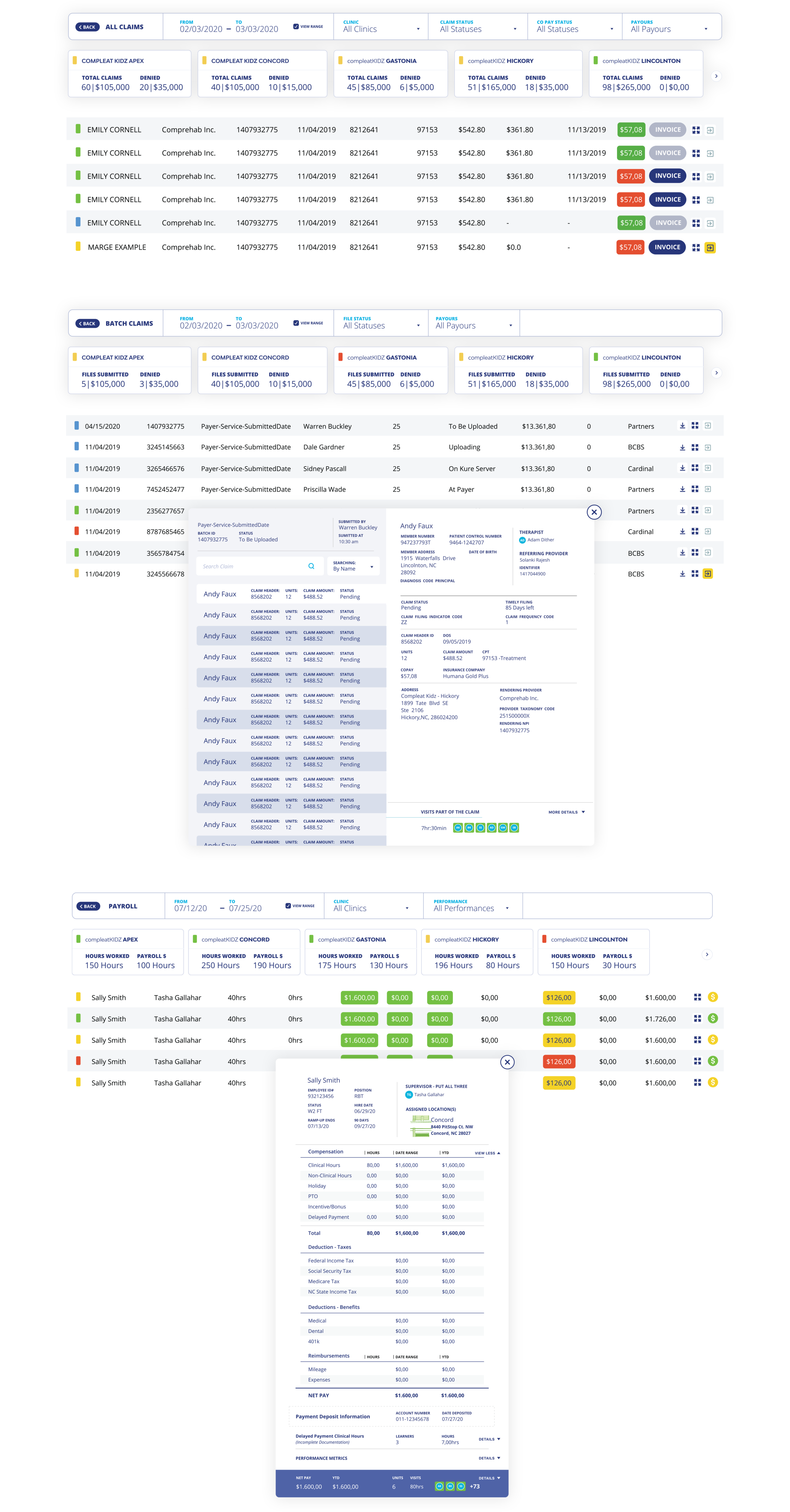 Kure - Web App - List Navigation and Operation