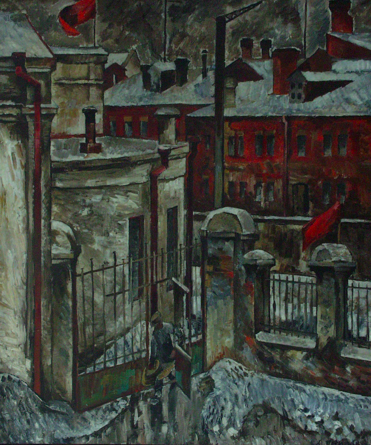Харків. Жаткінський провулок узимку. 1928. Колекція NAMU