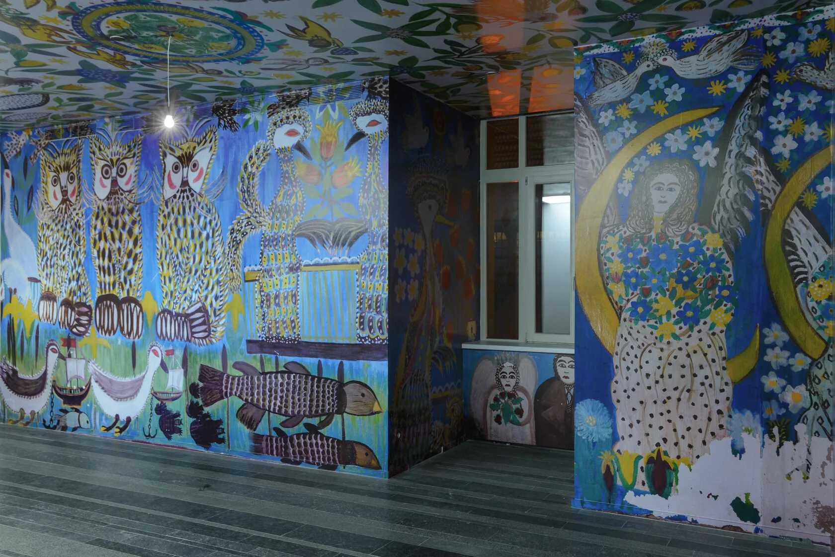 Відтворення розписів будинку Поліни Райко (1928–2004) Фото: Семен Храмцов. Цифровий друк: надано Благодійним фондом ім. Поліни Райко