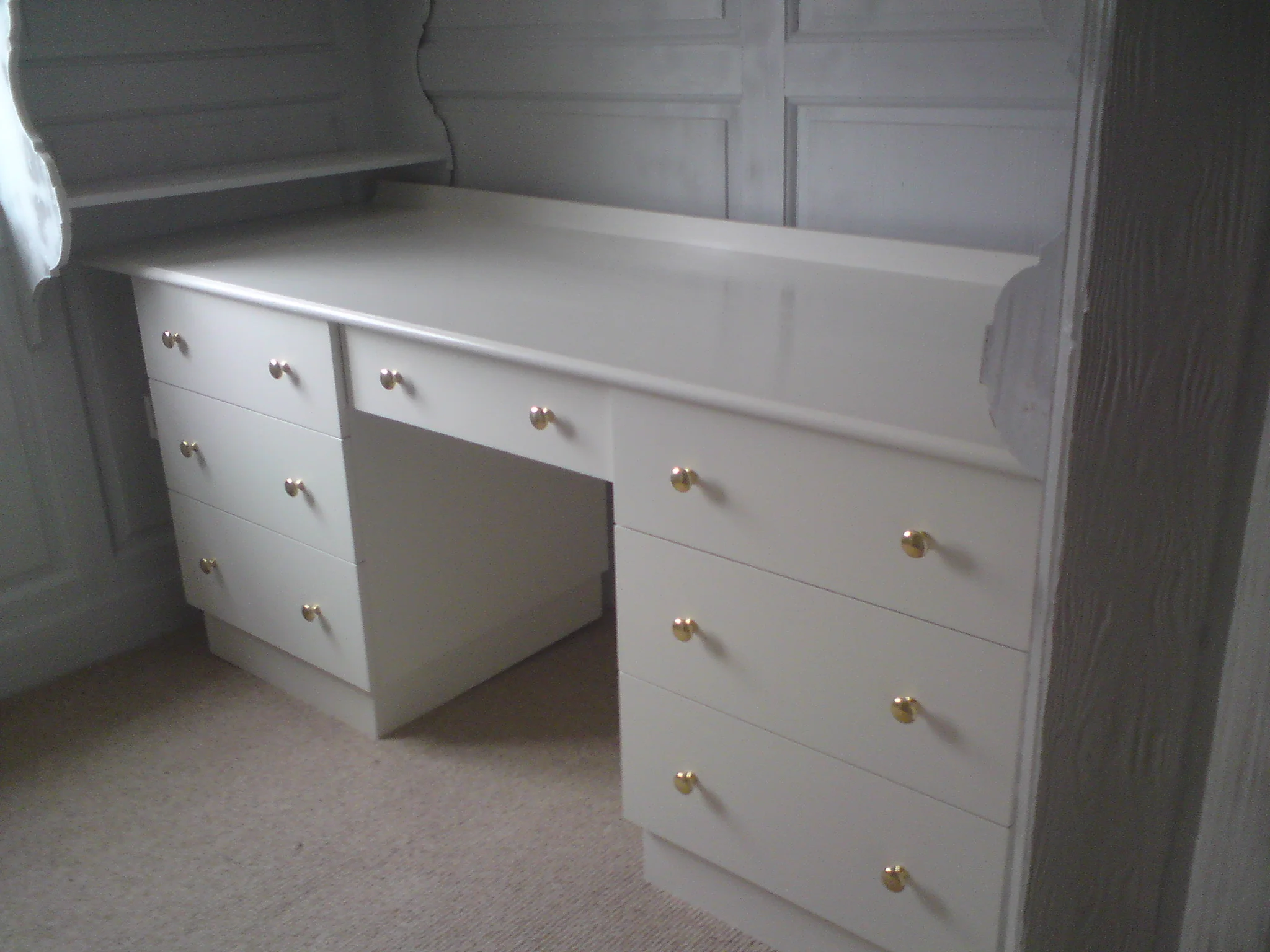 Painted Tulip Wood Dressing Table
