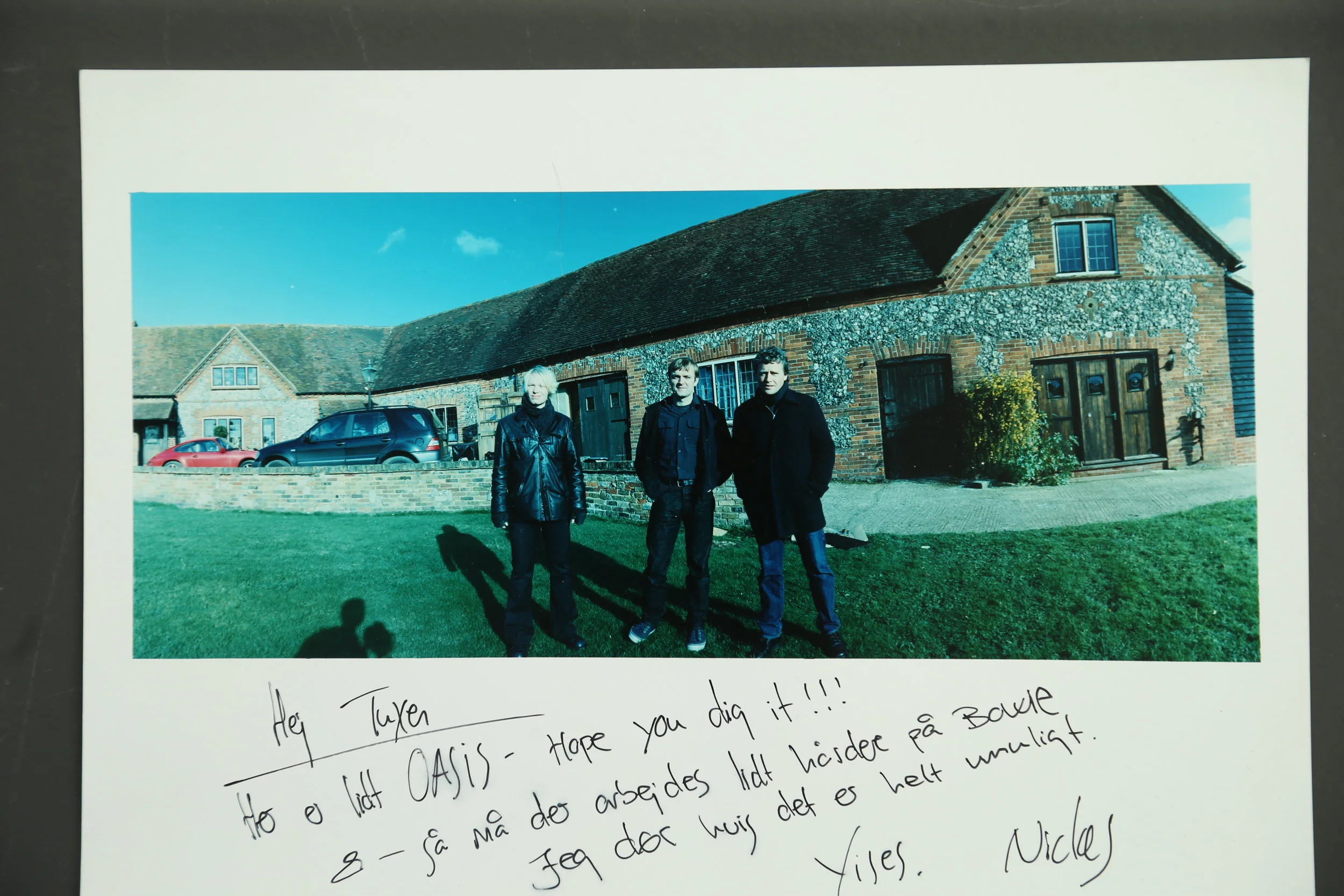 Oasis session. Nicklas and Morten Larsen. outside London 1999