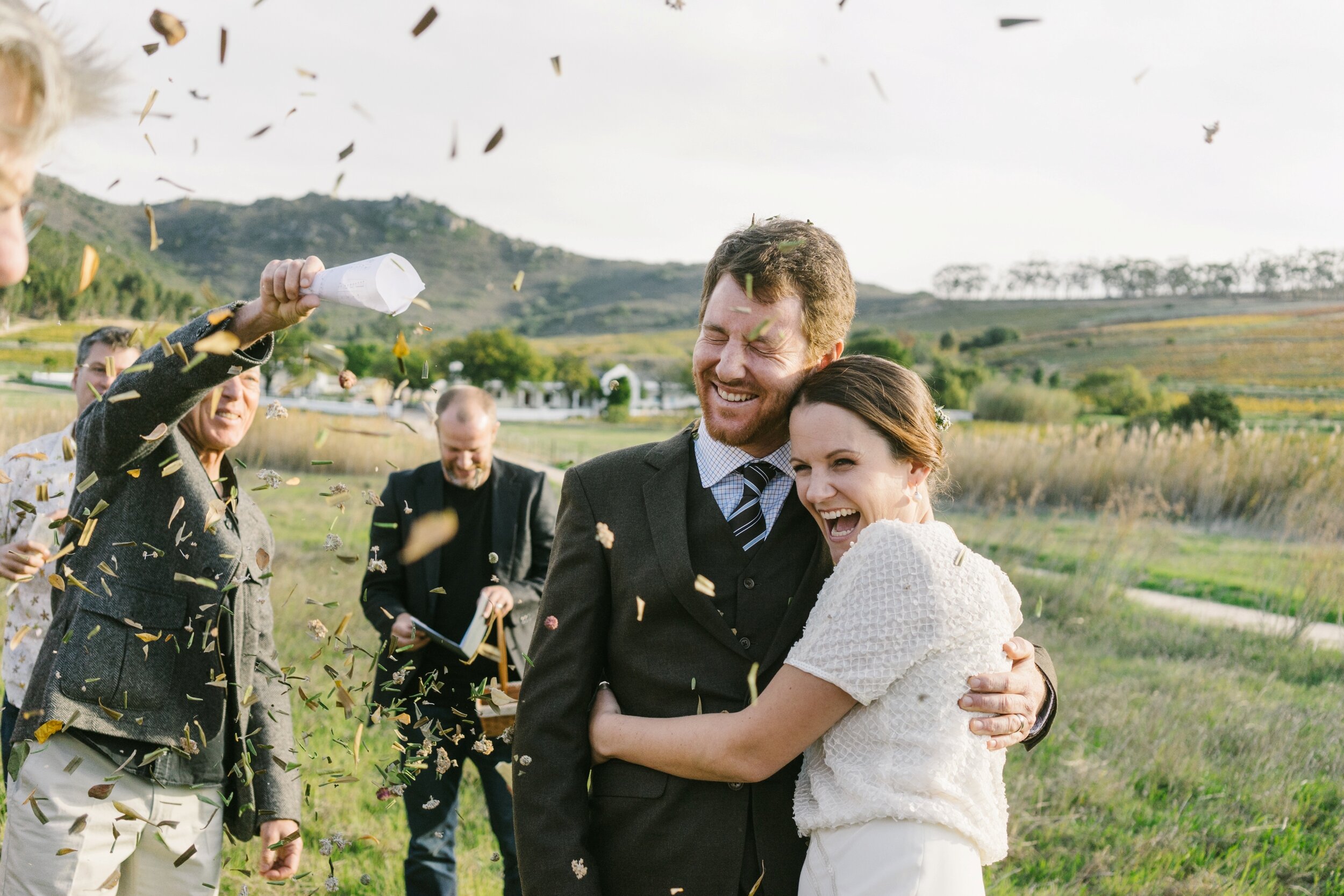 Celebratory Wedding Moment