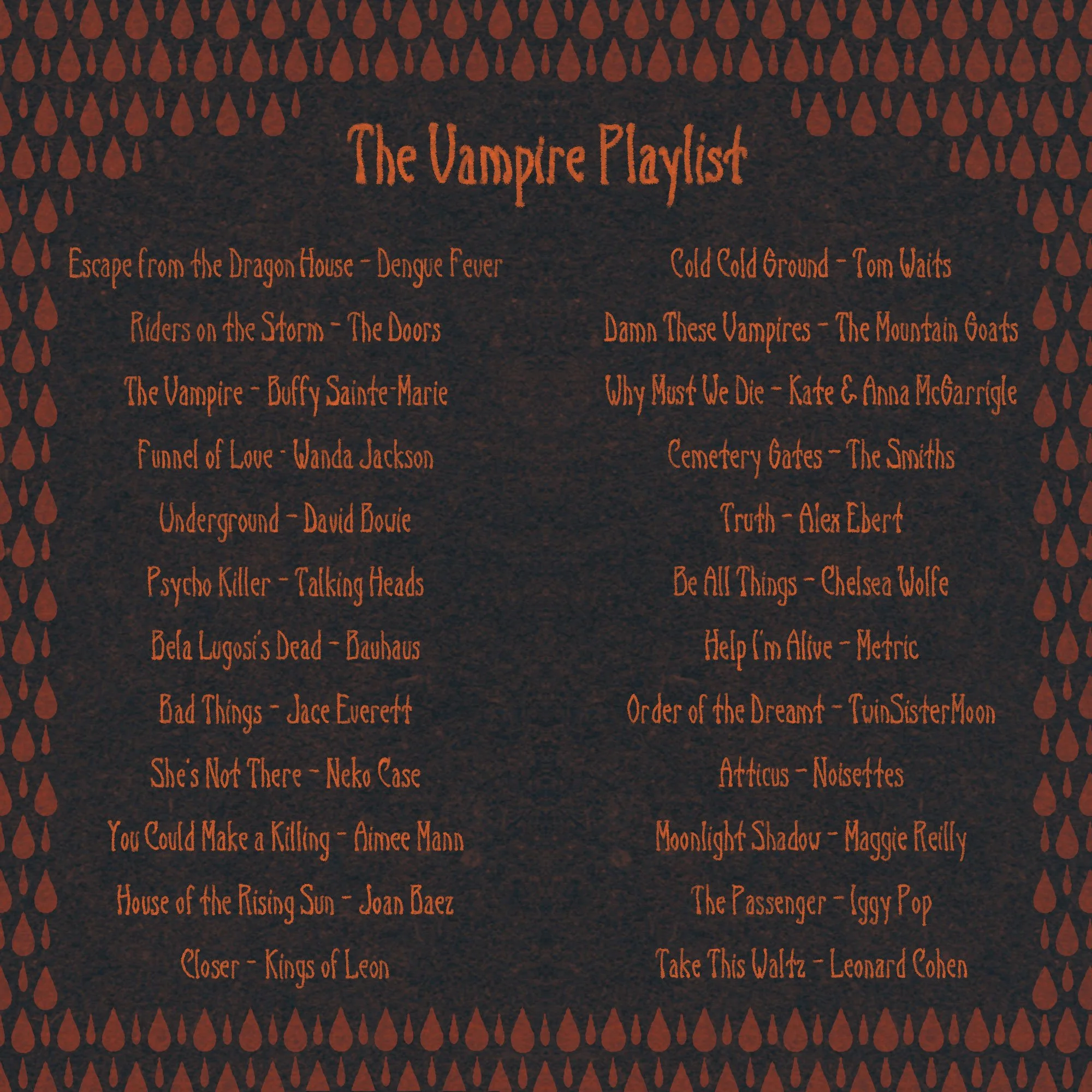 The Vampire Issue Playlist