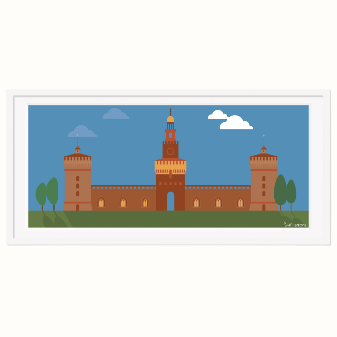Print “Milan Icons” illustrated by Milan Icons. — Milan Icons