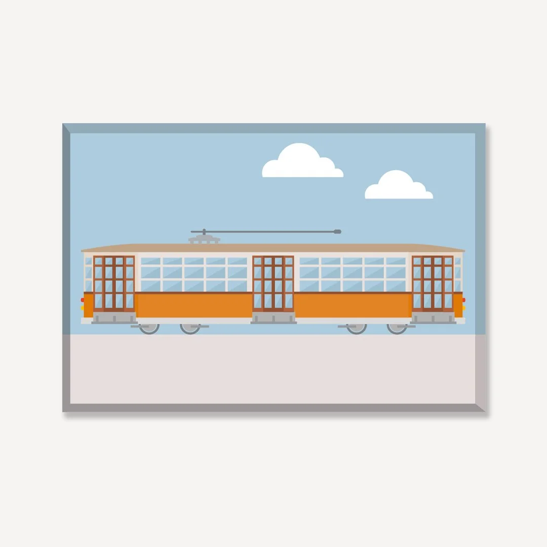 “Ttram” Magnet by Milan Icons. Available on our Milan Icons concept ...