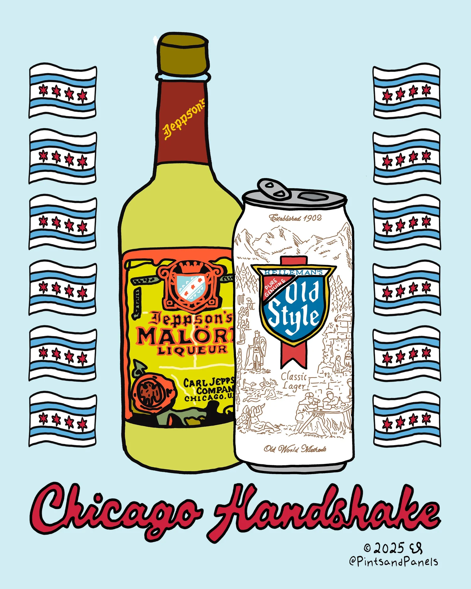 chicago handshake cigarette — Pints and Panels Chicago Handshake – Harebrained