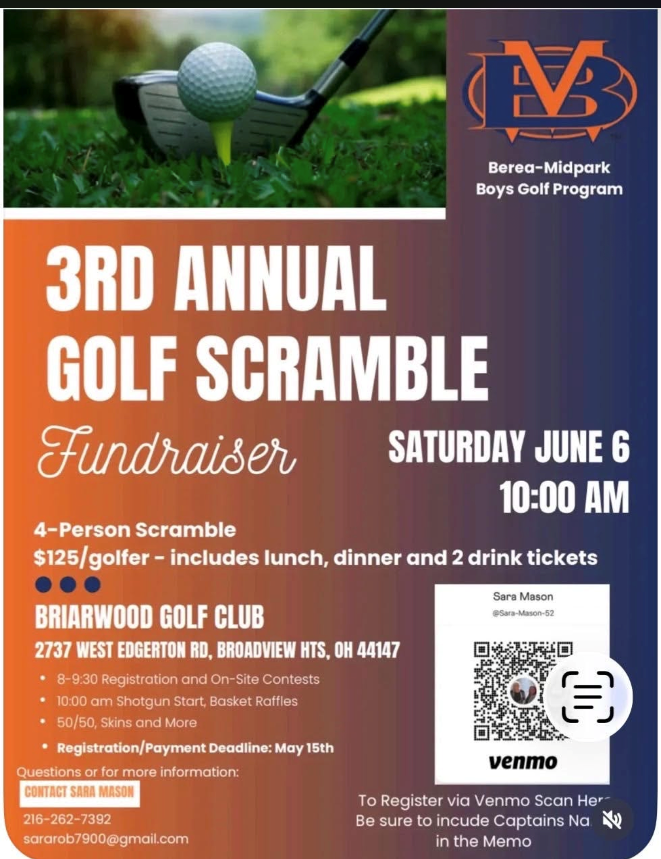 Golf Fundraiser: 3rd Annual Golf Scramble