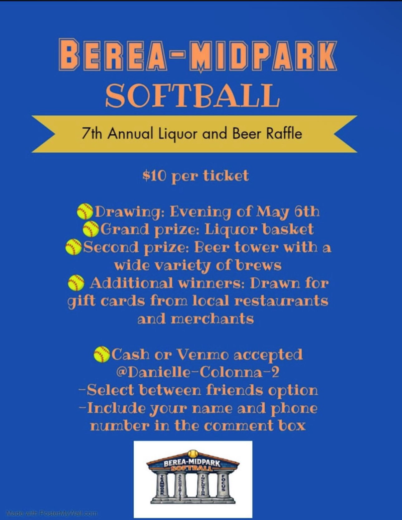 Softball Fundraiser: 7th Annual Liquor &amp; Beer Raffle 