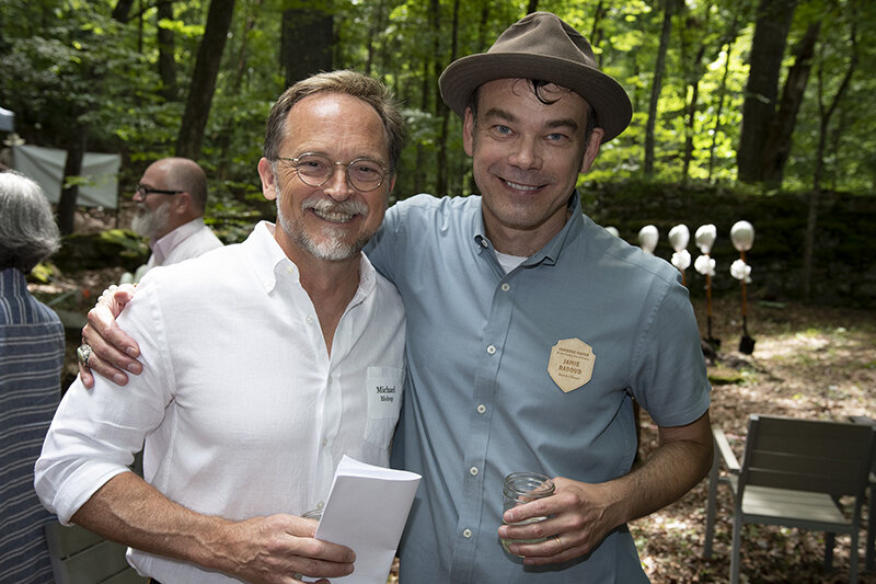 Board Chair, Michael Bishop and Jamie Badoud