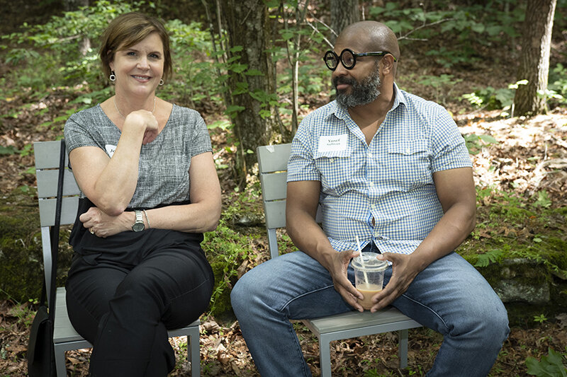 Trustees Jennifer Moore and Yusef Sullivan