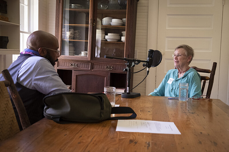 Fellow Margaret Patterson sharing a story.