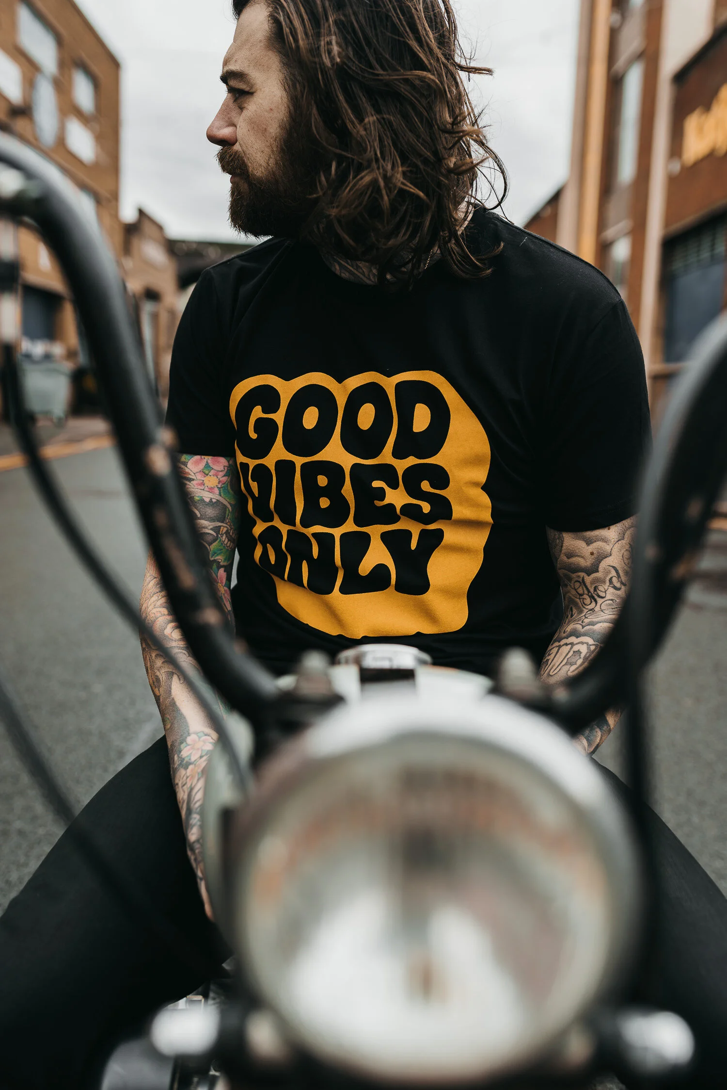 Good Vibes Only Black T-Shirt | Mens 