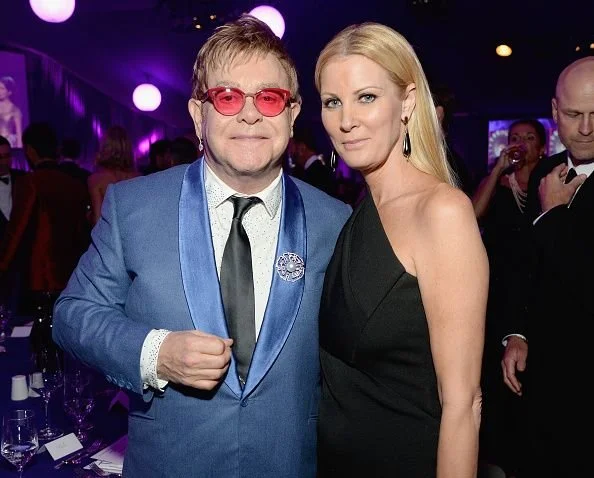 Sandra Lee and Elton John at a philanthropic fundraising event