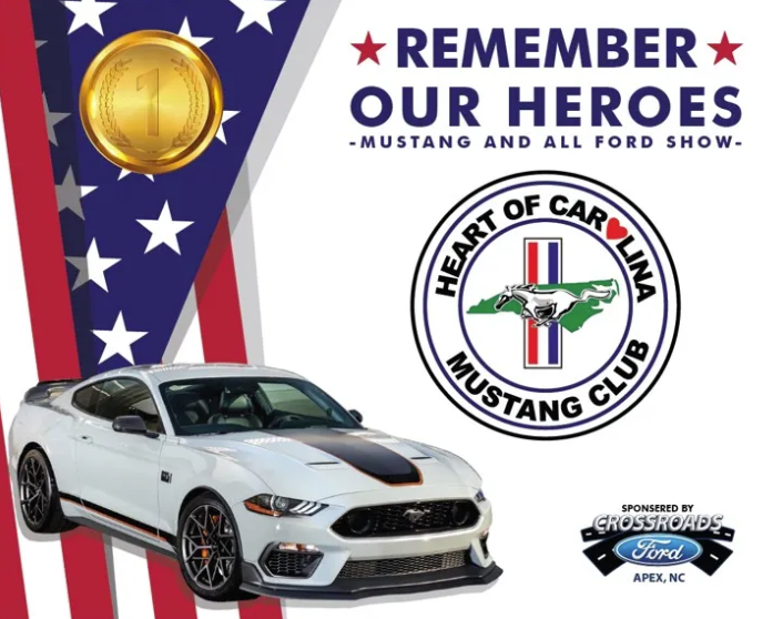 Heart of Carolina Mustang Club Car Show Supports Garner First Responders and Garner Local Heroes